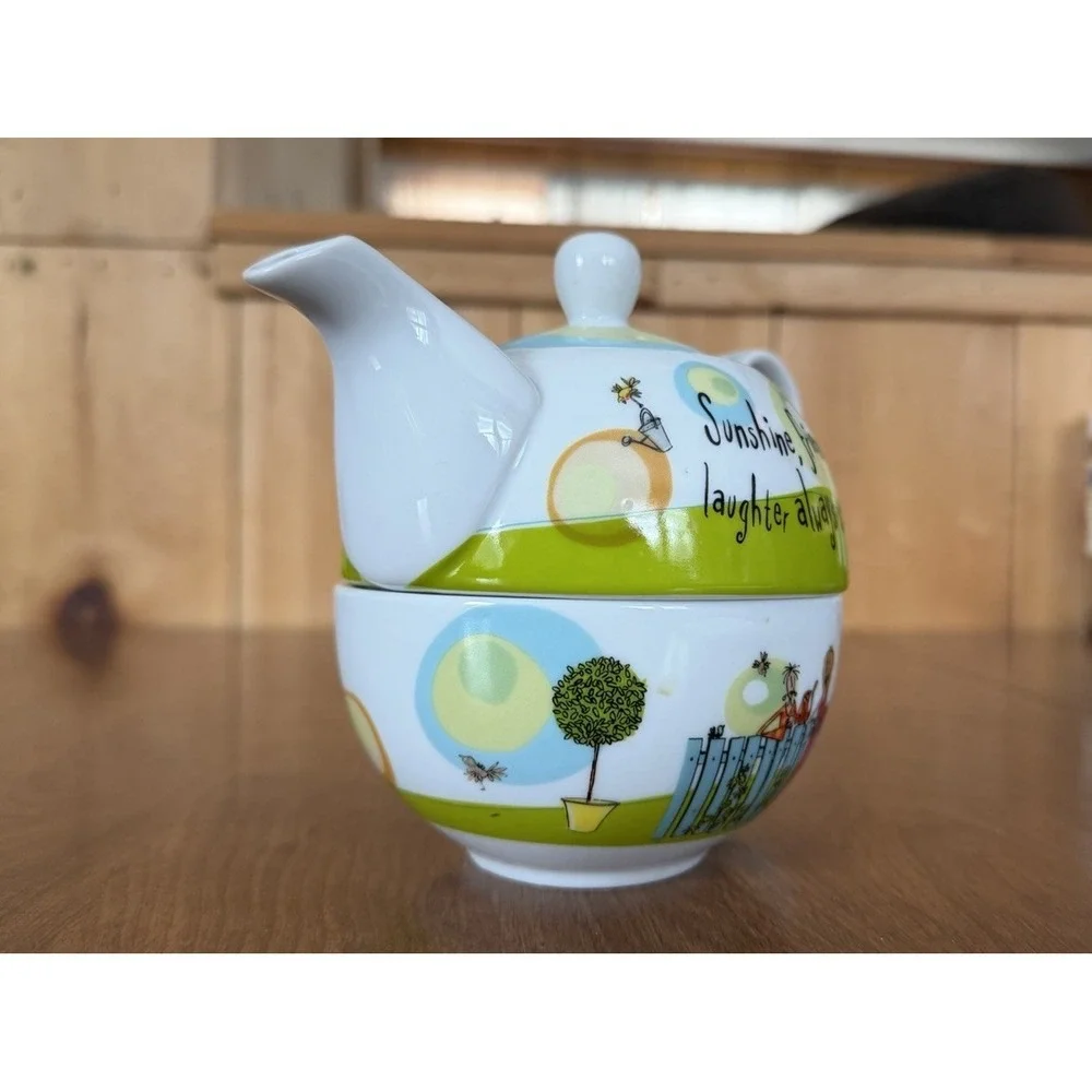 Creative Tops Born To Shop Gifts For Her Sunshine Friends Laughter Cup Teapot 09
